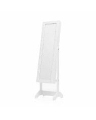 Standing Jewellery Mirror with LED Lights InnovaGoods White Wood Plastic (Refurbished A)