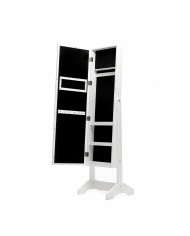 Standing Jewellery Mirror with LED Lights InnovaGoods White Wood Plastic (Refurbished A)