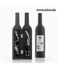 Bottle Wine Set InnovaGoods Black Metal Stainless steel (Refurbished B)
