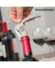 Bottle Wine Set InnovaGoods Black Metal Stainless steel (Refurbished B)