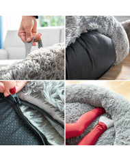 Human Dog Bed XXL InnovaGoods Grey