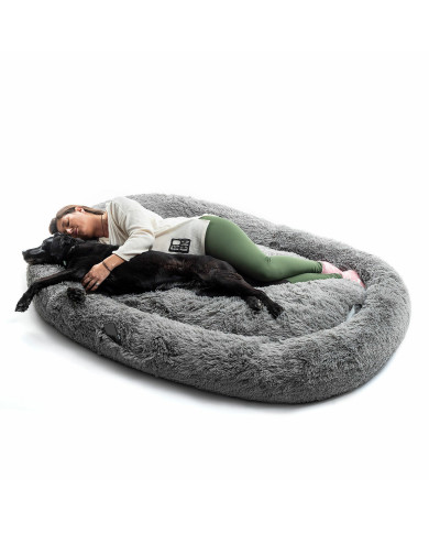 Human Dog Bed XXL InnovaGoods Grey