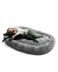 Human Dog Bed XXL InnovaGoods Grey