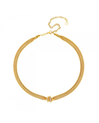 Women's necklace and matching earrings set One Jewels OJSET15G Golden
