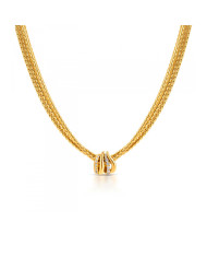 Women's necklace and matching earrings set One Jewels OJSET15G Golden