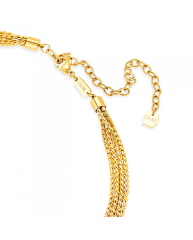 Women's necklace and matching earrings set One Jewels OJSET15G Golden