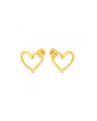 Women's necklace and matching earrings set One Jewels OJSET22G Golden