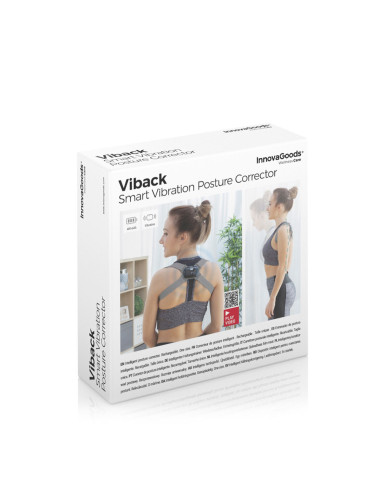 Intelligent Rechargeable Posture Trainer with Vibration Viback InnovaGoods