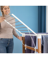 Folding Vertical Clothes Dryer with Wheels Dreeyl InnovaGoods 38 Bars