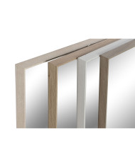 Wall mirror Home ESPRIT White Brown Beige Grey Crystal polystyrene 63,3 x 2,6 x 89,6 cm (4 Units)