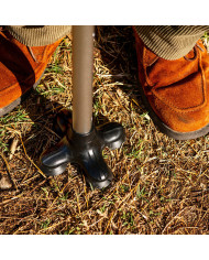 Extendable Walking Stick with LED, Alarm and Grabber Hannde InnovaGoods