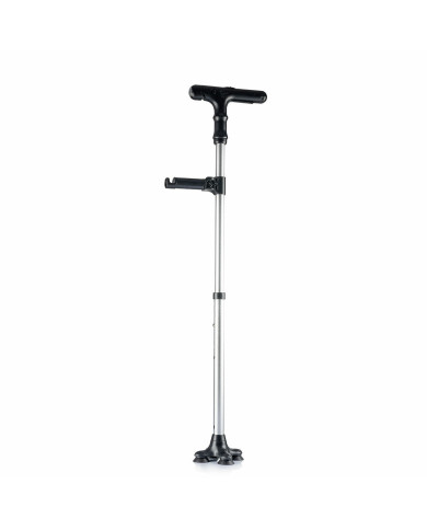 Extendable Walking Stick with LED, Alarm and Grabber Hannde InnovaGoods