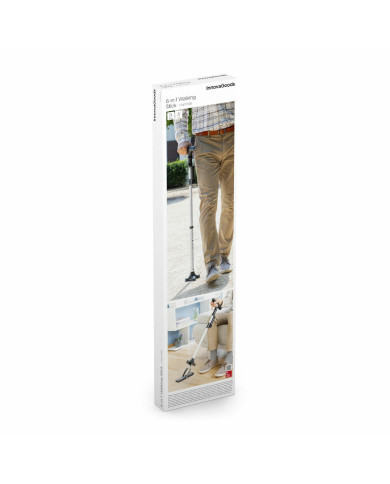 Extendable Walking Stick with LED, Alarm and Grabber Hannde InnovaGoods