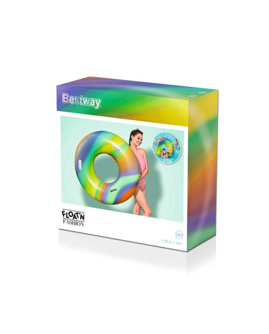 Inflatable Float Bestway Multicolour Rainbow Ø 119 cm