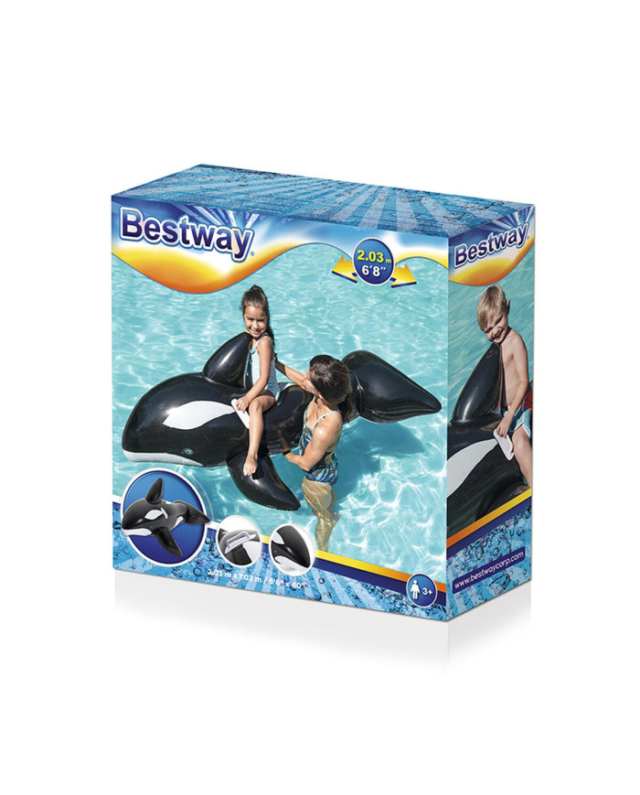 Inflatable pool figure Bestway Whale 203 x 102 cm