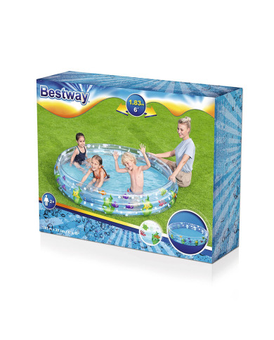 Inflatable Paddling Pool for Children Bestway Navy 183 x 33 cm