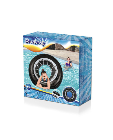 Inflatable Wheel Bestway Black Ø 119 cm