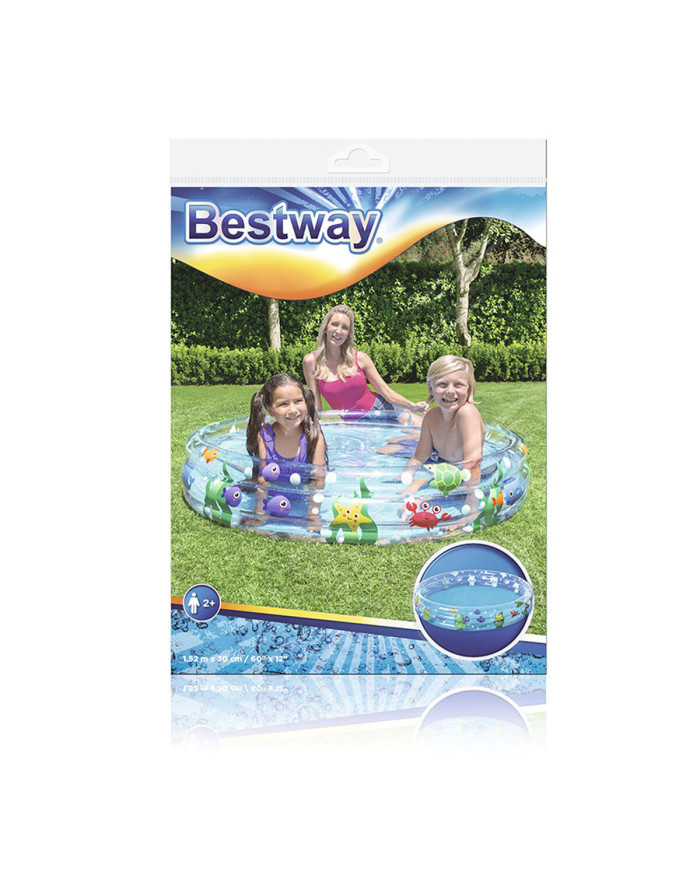 Inflatable Paddling Pool for Children Bestway Navy 152 x 30 cm