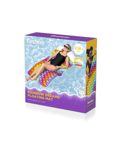Air mattress Bestway Rainbow 216 x 80 cm