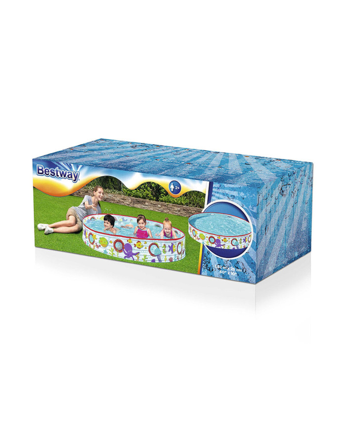 Inflatable Paddling Pool for Children Bestway Fish 152 x 25 cm