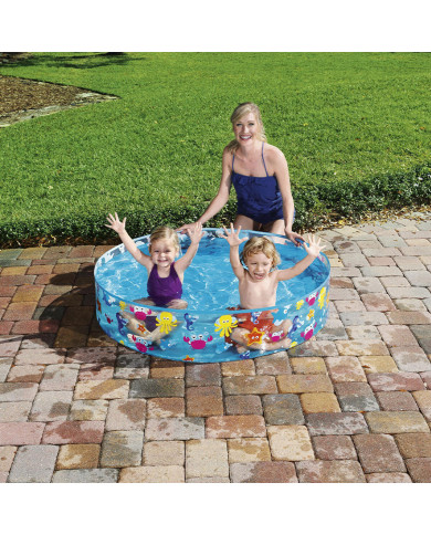Inflatable Paddling Pool for Children Bestway 25 x 121 x 121 cm 122 x 122 x 25 cm