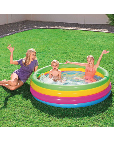 Inflatable Paddling Pool for Children Shine Inline Rainbow 157 x 46 cm