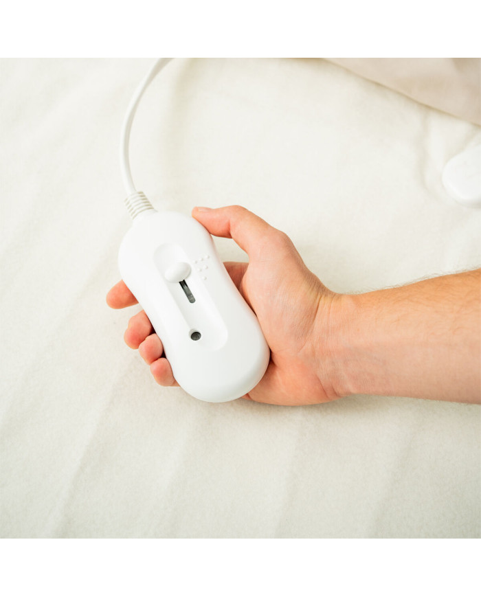 Double Electric Underblanket Blewarm InnovaGoods 60+60 W 140 x 160 cm White