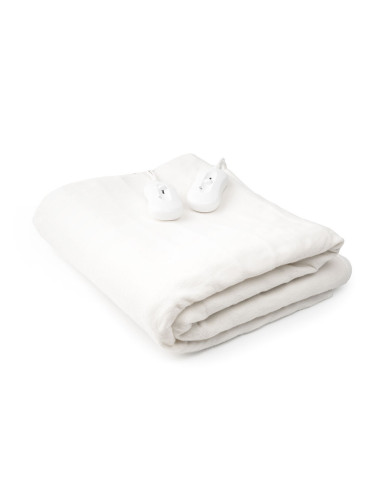 Double Electric Underblanket Blewarm InnovaGoods 60+60 W 140 x 160 cm White