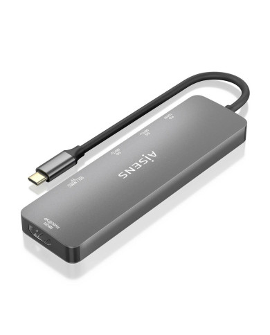 USB Hub Aisens ASUC-6P016-GR Grey Multicolour
