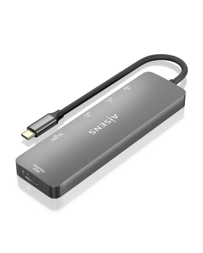 USB Hub Aisens ASUC-6P016-GR Grey Multicolour