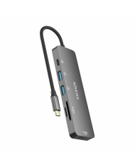 USB Hub Aisens ASUC-6P016-GR Grey Multicolour