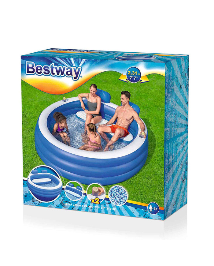 Bestway Inflatable Family Pool 231x219x79 +6 Years Garden 54422