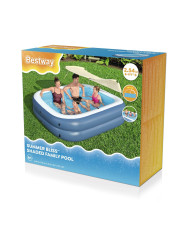 Bestway Inflatable Pool 2 Chambers Rectangular with Canopy 254x178x140 cm +6 Years