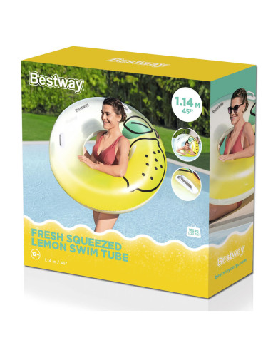 Bestway Inflatable Float with Handles Jungle D114 cm +12 Years Beach Pool 36448