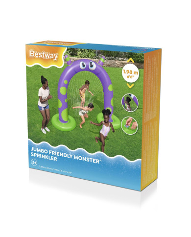 Bestway Jumbo Inflatable Monster Sprinkler 244x84x198 cm +2 Years Garden 52640