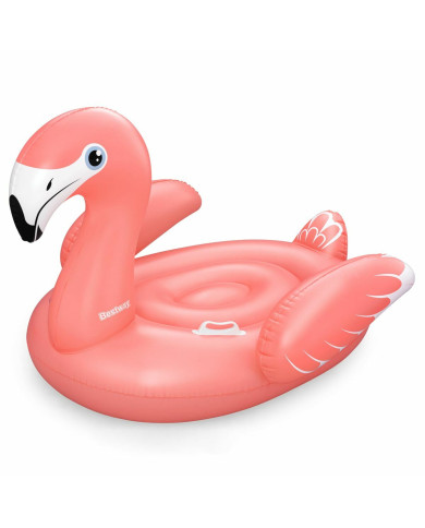 Bestway Inflatable Flamingo with Handles 168x120 cm +3 Years Beach Pool 41526