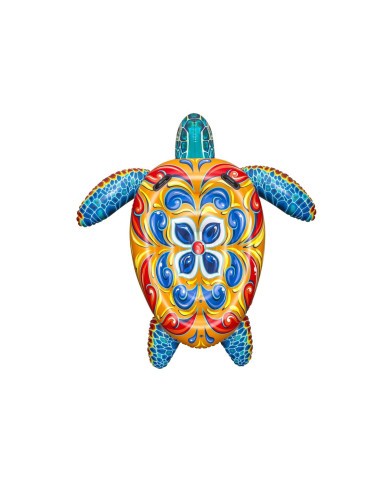 Bestway Inflatable Turtle 183x173 cm with Handles +3 Years Beach Pool 41523