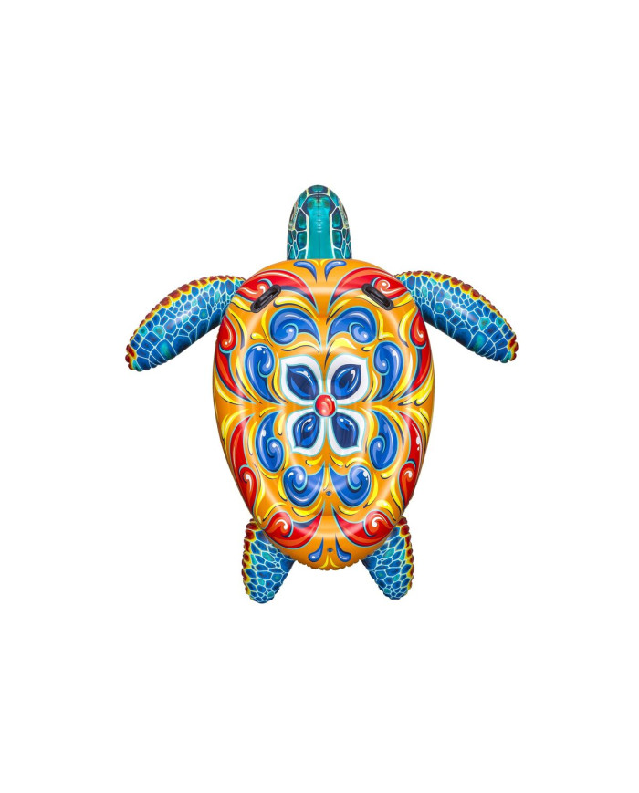 Bestway Inflatable Turtle 183x173 cm with Handles +3 Years Beach Pool 41523