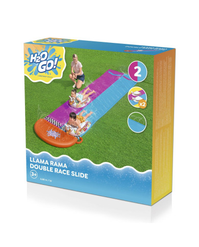 Bestway Sliding Track with Inflatable Double Llama Animals 488x138 cm +3 Years Garden 52320