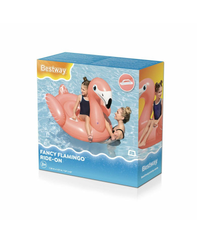 Bestway Inflatable Flamingo with Handles 138x107 cm +3 Years Beach & Pool 41525