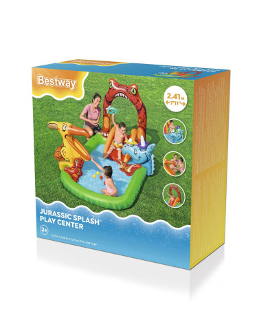 Bestway Inflatable Pool Dinosaur Play Park 241x140x137 cm 3-6 Years Garden 53160