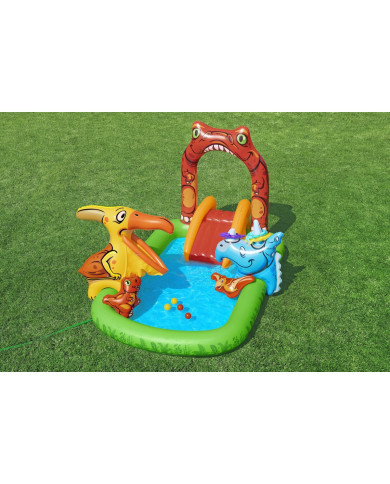 Bestway Inflatable Pool Dinosaur Play Park 241x140x137 cm 3-6 Years Garden 53160