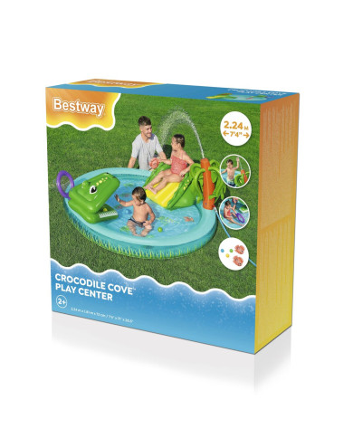 Bestway Inflatable Pool Crocodile Play Park 224x181x72 cm +2 Years Garden 53166