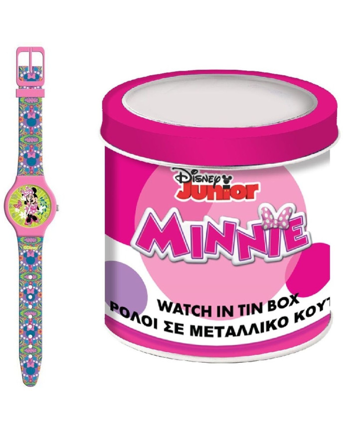 Infant's Watch Minnie Mouse MINNIE  - TIN BOX Ø 33 mm