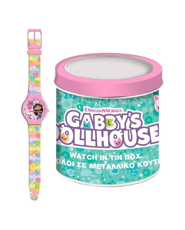 Infant's Watch Gabby's Dollhouse 000574089 - TIN BOX Ø 33 mm