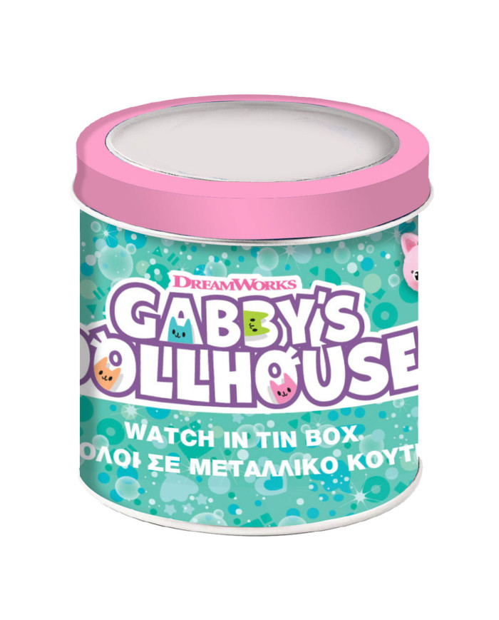 Infant's Watch Gabby's Dollhouse 000574089 - TIN BOX Ø 33 mm