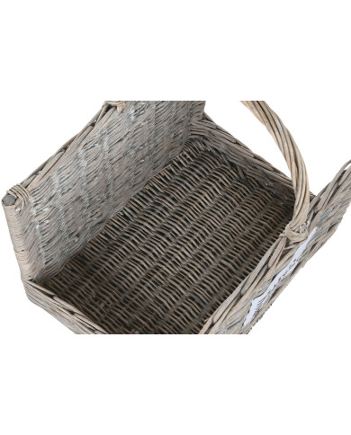 Log Stand Home ESPRIT Natural wicker 47 x 35 x 54 cm (2)