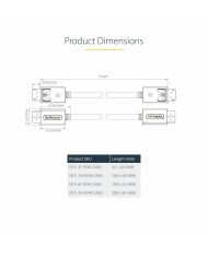 USB Cable Startech DP21-3M-DP40-CABLE Black 3 m