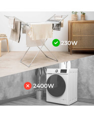 Foldable Electric Clothes Dryer with Wings, Touch Screen, Timer, and Temperature Control Warmmat InnovaGoods 230 W 20 Bars