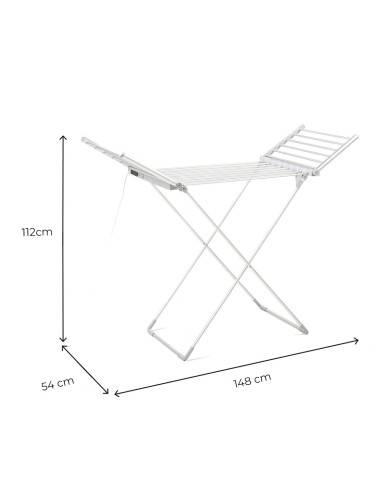 Foldable Electric Clothes Dryer with Wings, Touch Screen, Timer, and Temperature Control Warmmat InnovaGoods 230 W 20 Bars